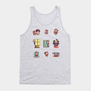 Van Gogh Stickers Tank Top